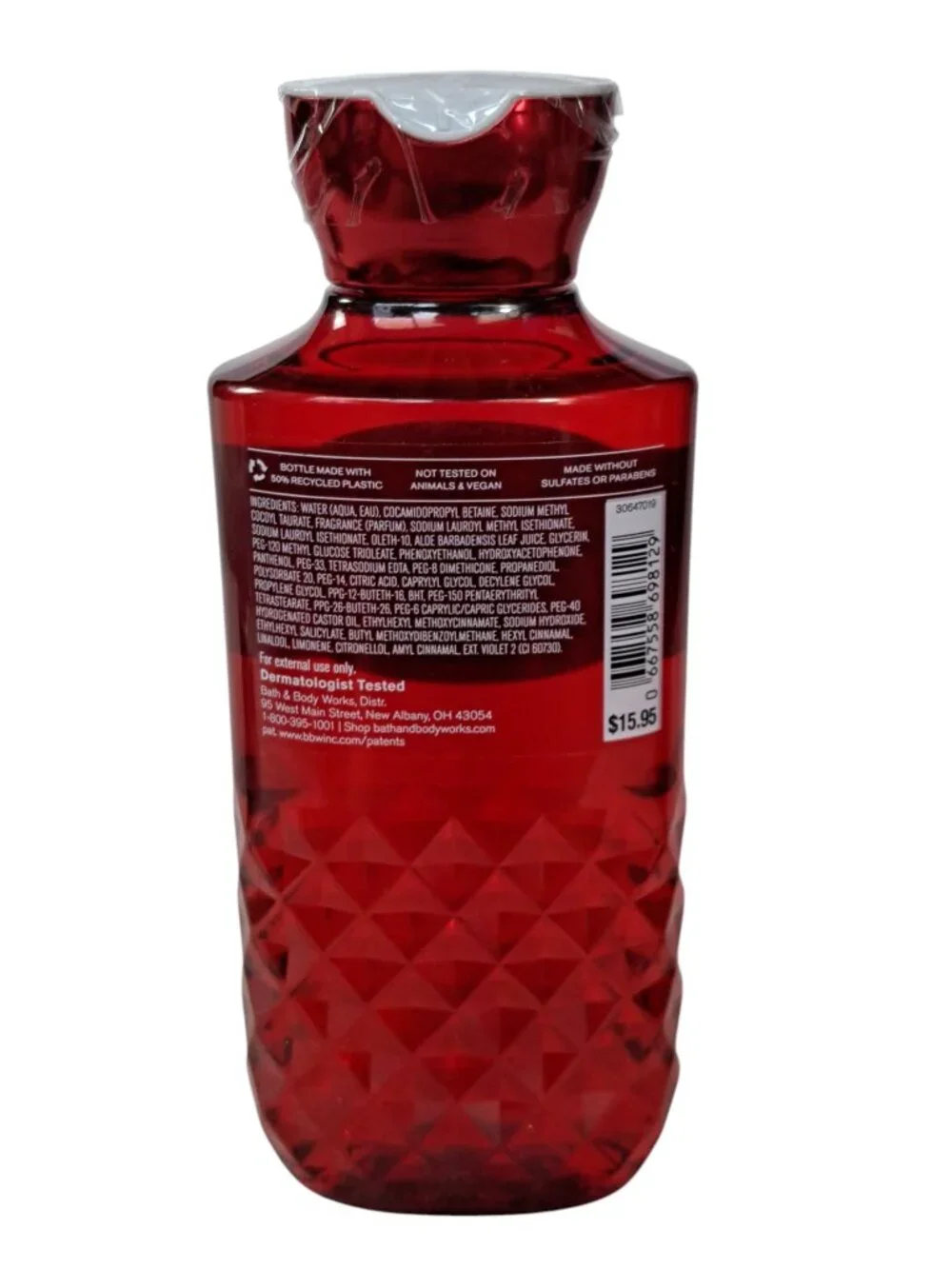 Bath & Body Works Winter Candy Apple 10 oz Body Wash With Pro Vitamin B5 + Aloe.